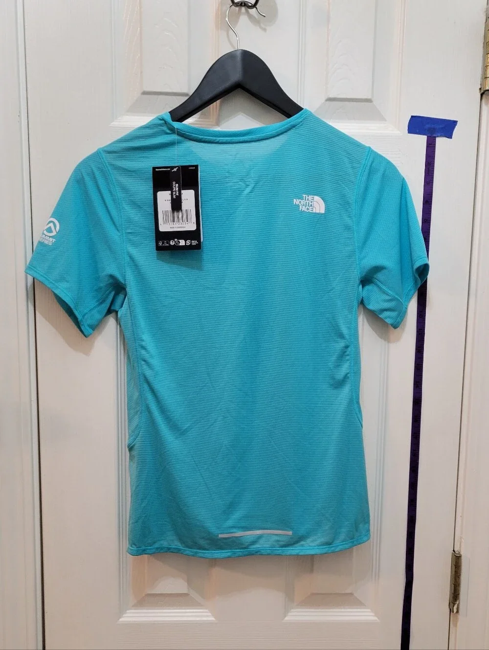 The North Face Women's Short-Sleeve Summit Series Crew Tee — Glacier Blue - Picture 9 of 13